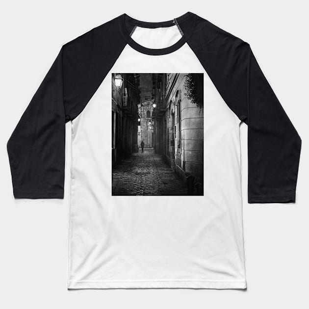 alley Baseball T-Shirt by jmpznz